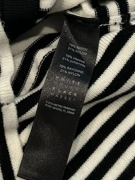 WHBM Cardigan Bundle Lot of 4 – Black White Classics Chevron Stripe Polka Paisle - Picture 12 of 15